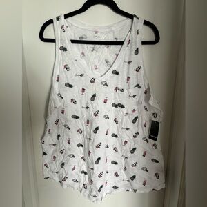 Torrid Skull Party White Tank-top